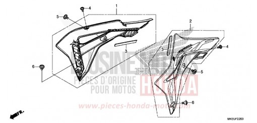 BOUCLIER DE RADIATEUR CRF450LK de 2019